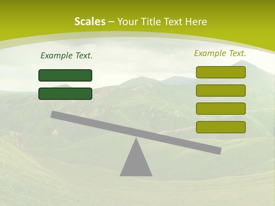 Green Mountains PowerPoint Template
