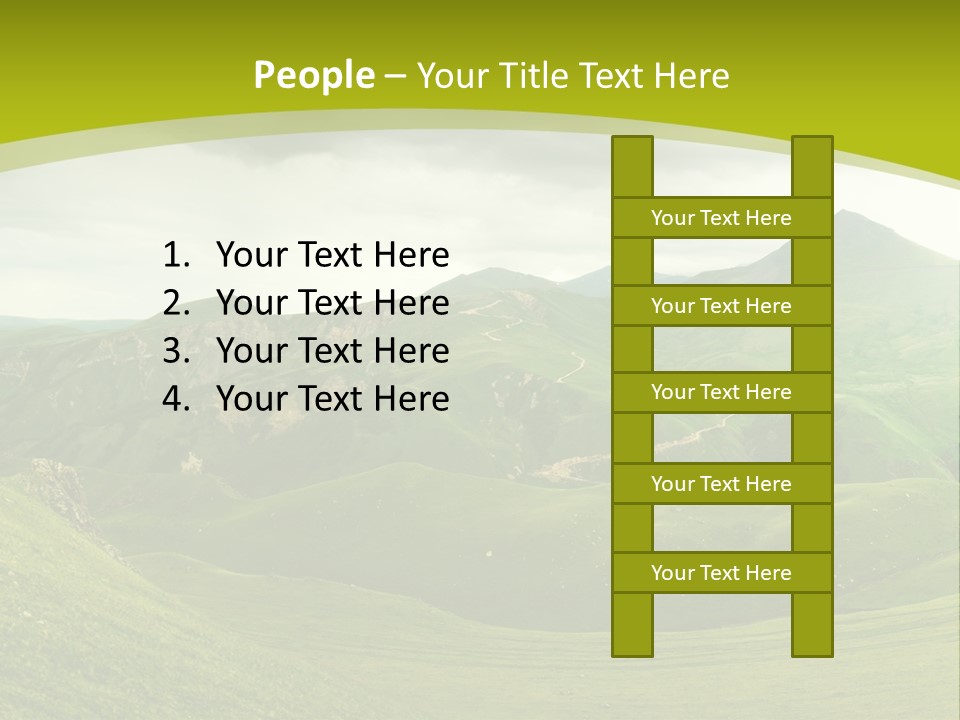Green Mountains PowerPoint Template