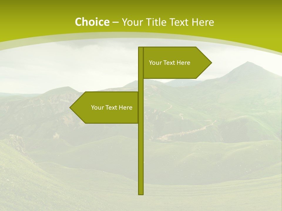 Green Mountains PowerPoint Template