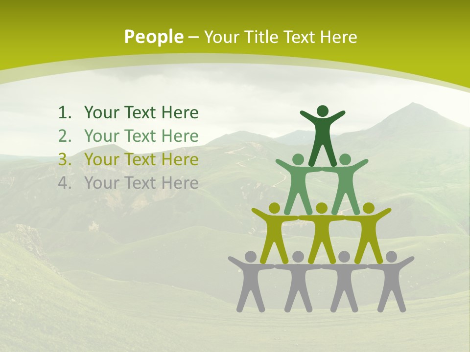 Green Mountains PowerPoint Template