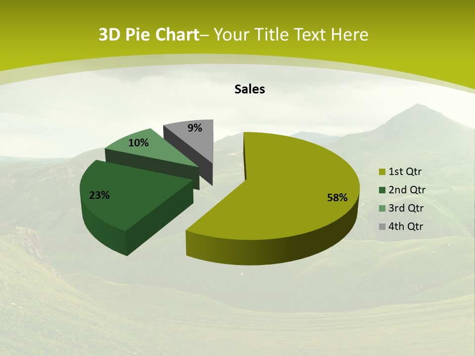 Green Mountains PowerPoint Template