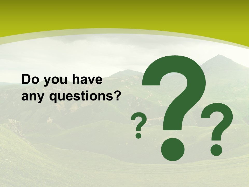 Green Mountains PowerPoint Template