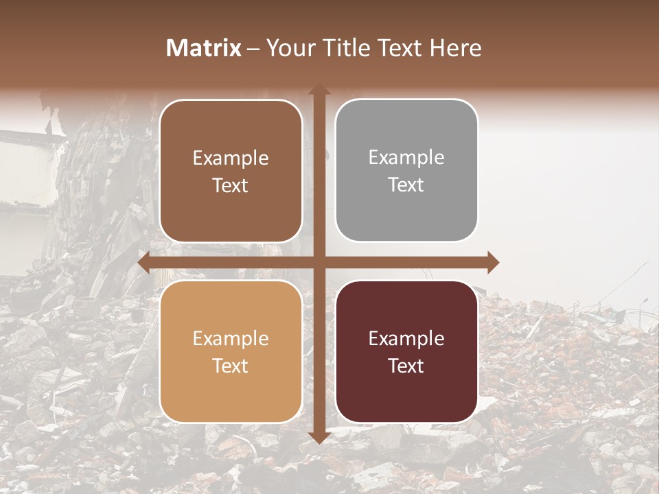 Destroyed Building PowerPoint Template