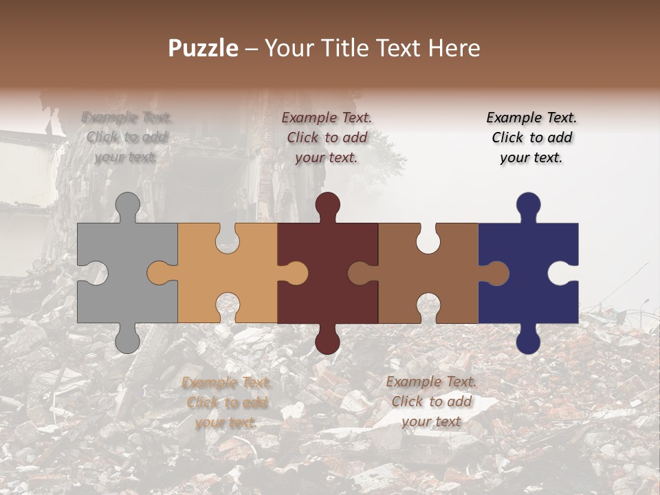 Destroyed Building PowerPoint Template
