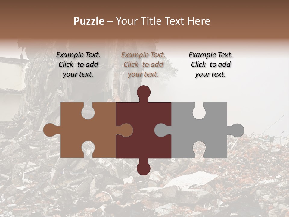 Destroyed Building PowerPoint Template