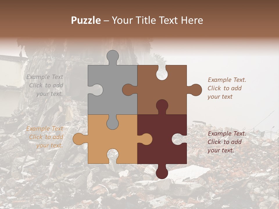 Destroyed Building PowerPoint Template