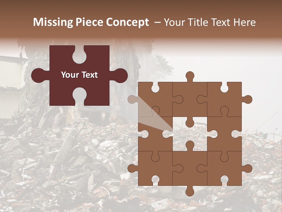 Destroyed Building PowerPoint Template