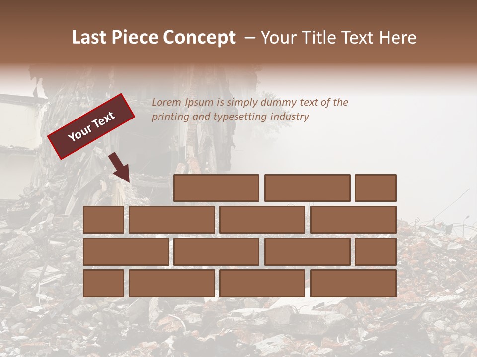 Destroyed Building PowerPoint Template