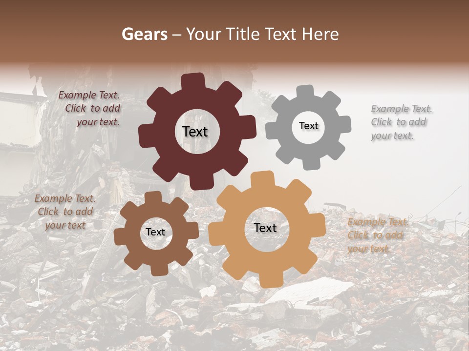 Destroyed Building PowerPoint Template