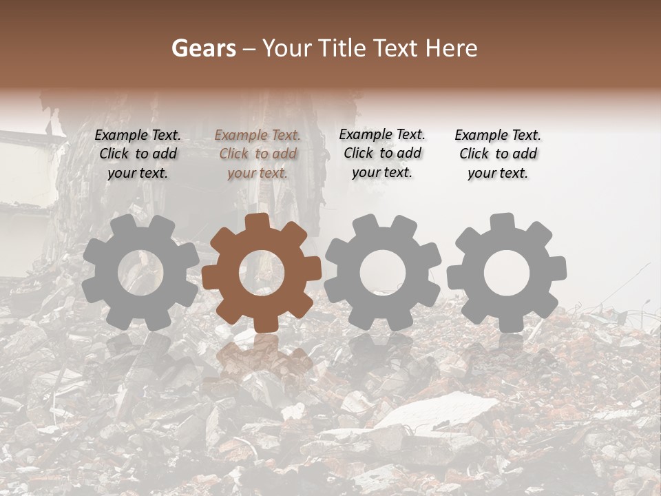 Destroyed Building PowerPoint Template