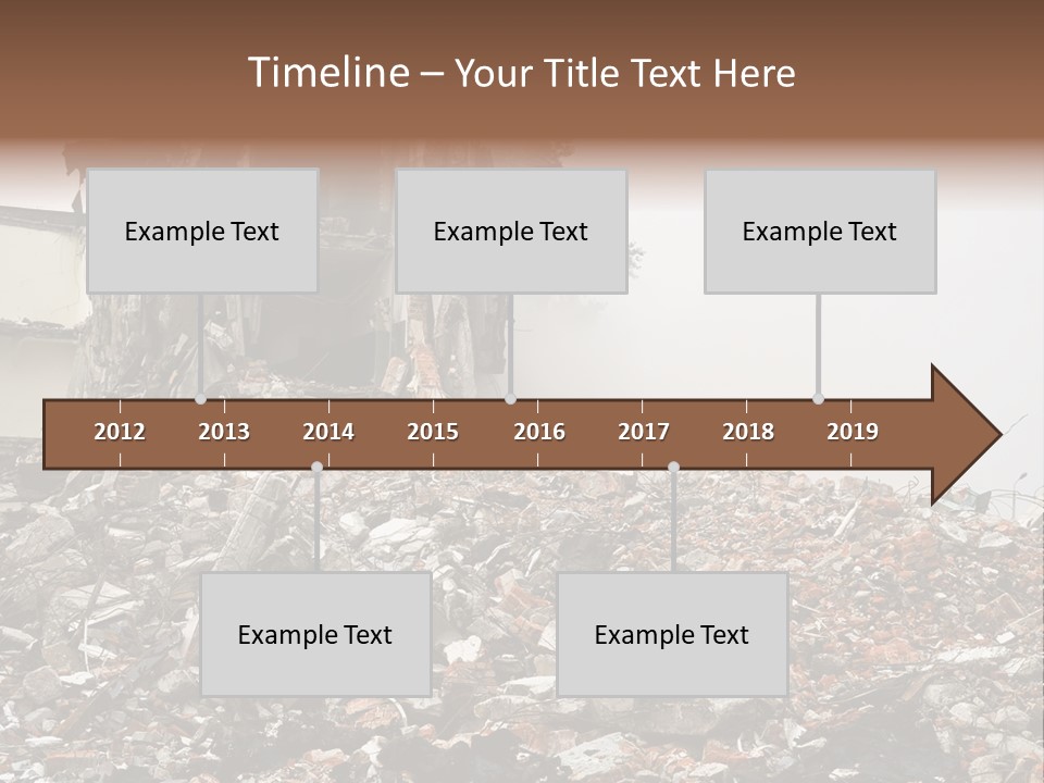 Destroyed Building PowerPoint Template