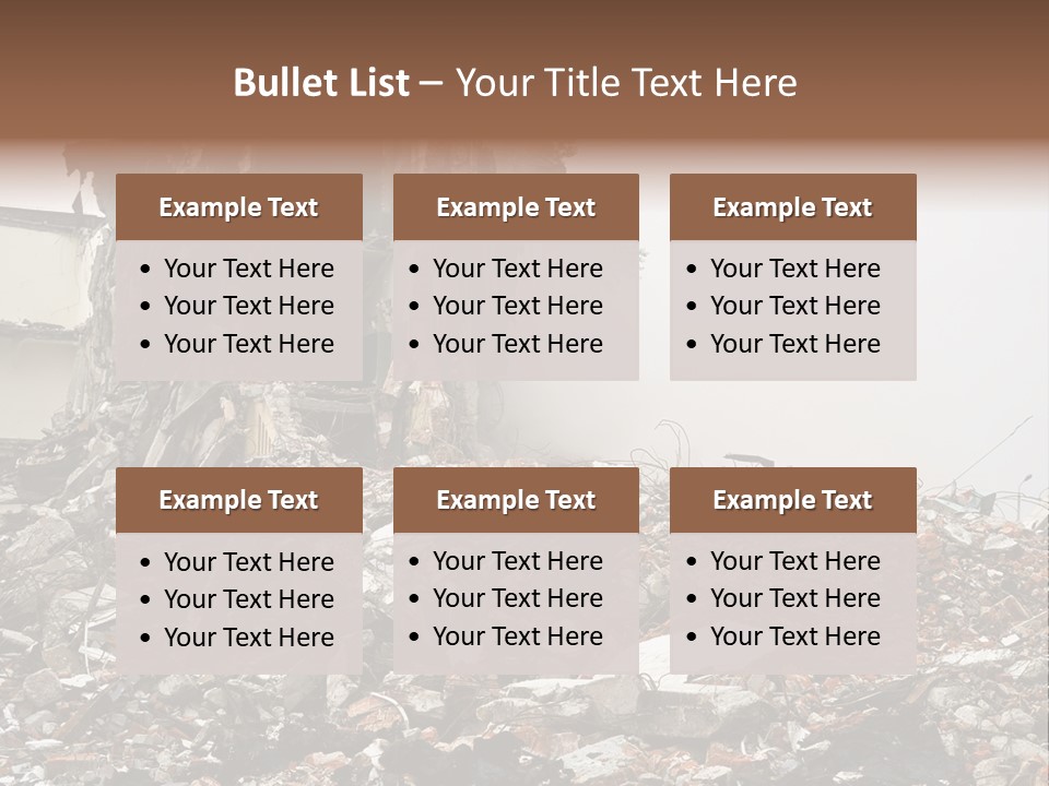 Destroyed Building PowerPoint Template