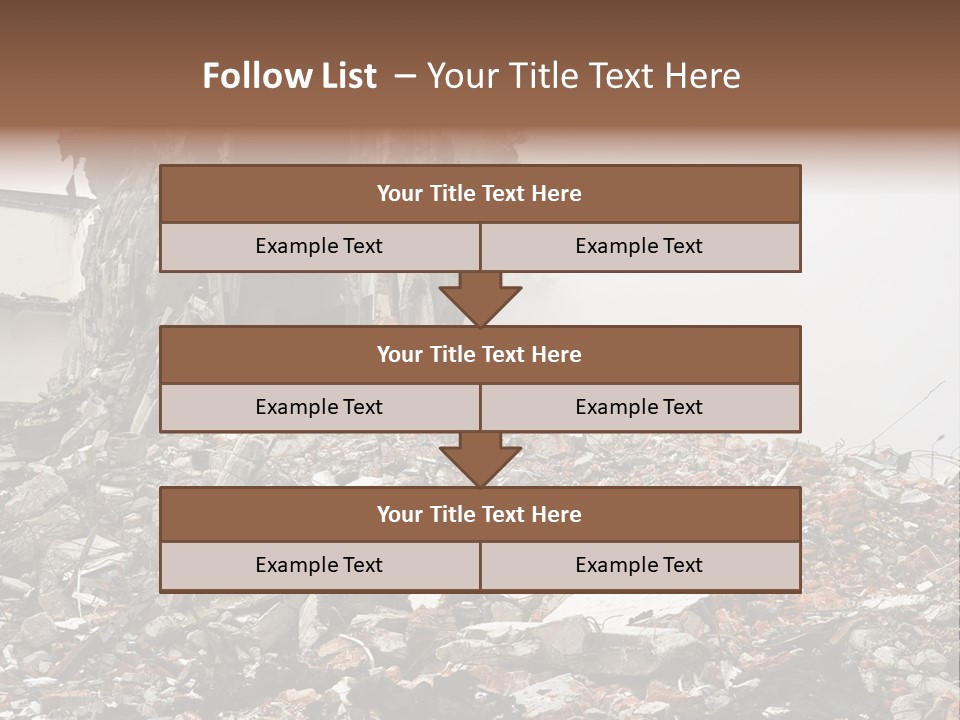 Destroyed Building PowerPoint Template