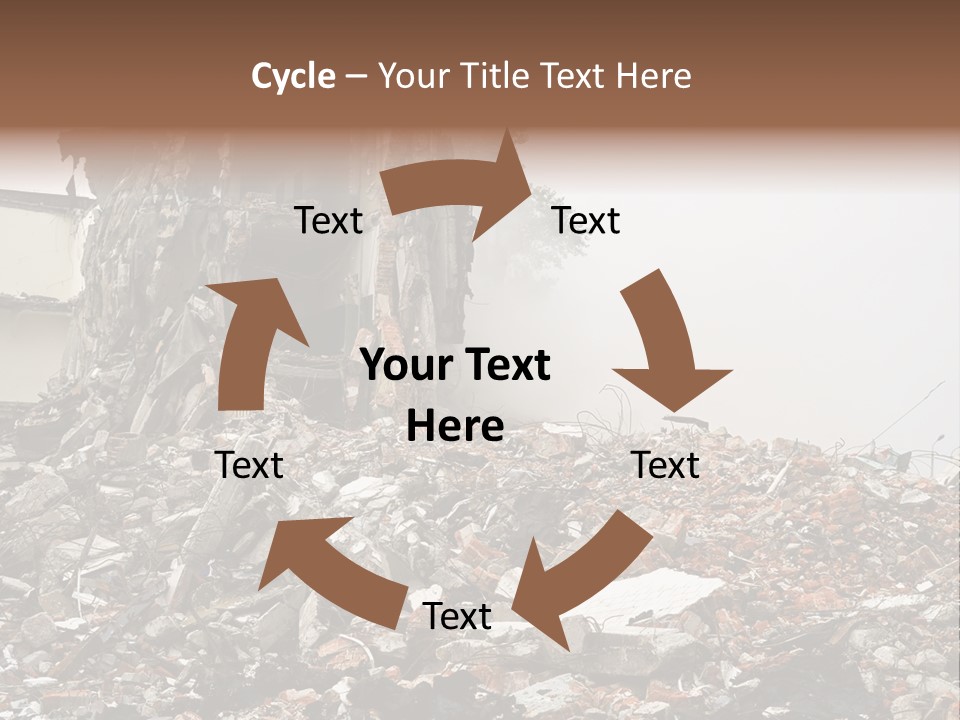 Destroyed Building PowerPoint Template