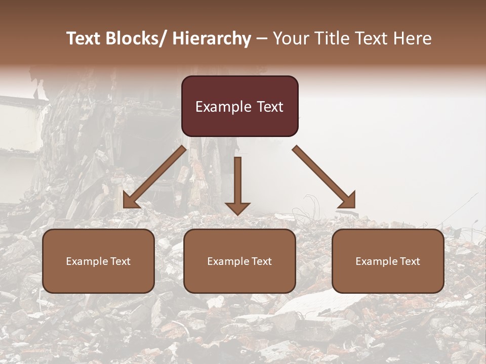 Destroyed Building PowerPoint Template