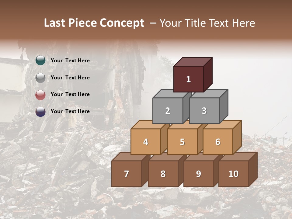 Destroyed Building PowerPoint Template