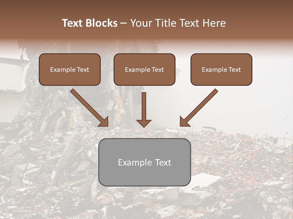 Destroyed Building PowerPoint Template