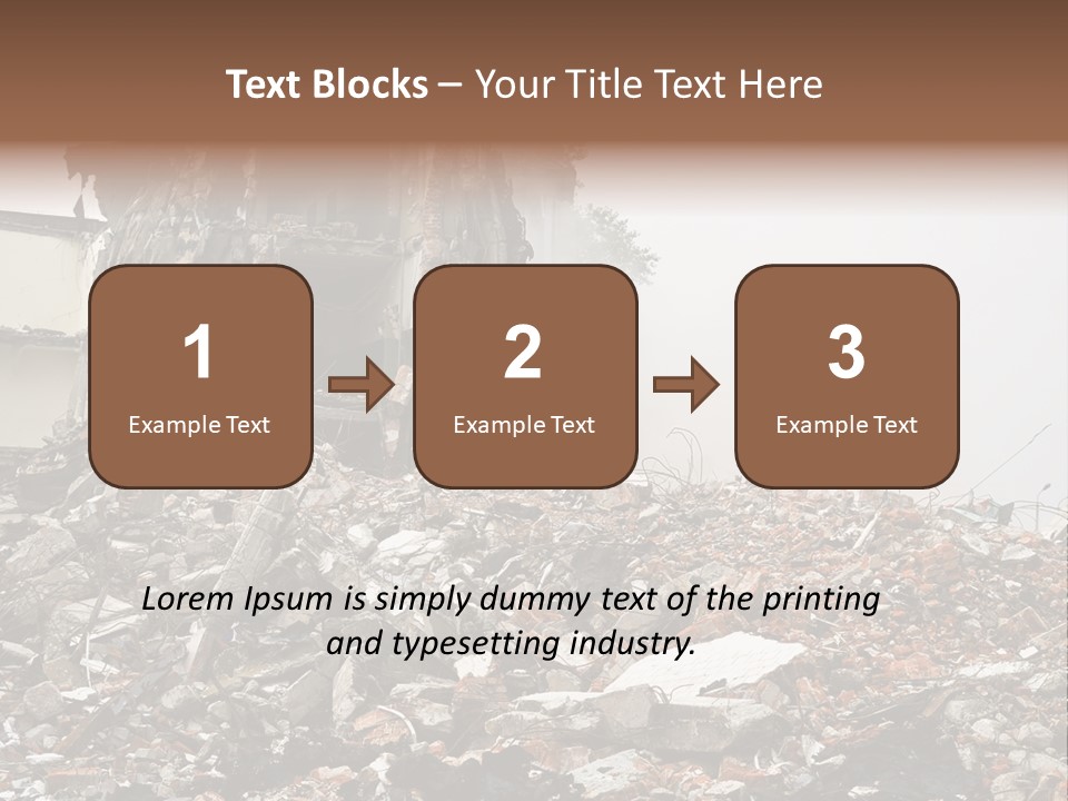Destroyed Building PowerPoint Template