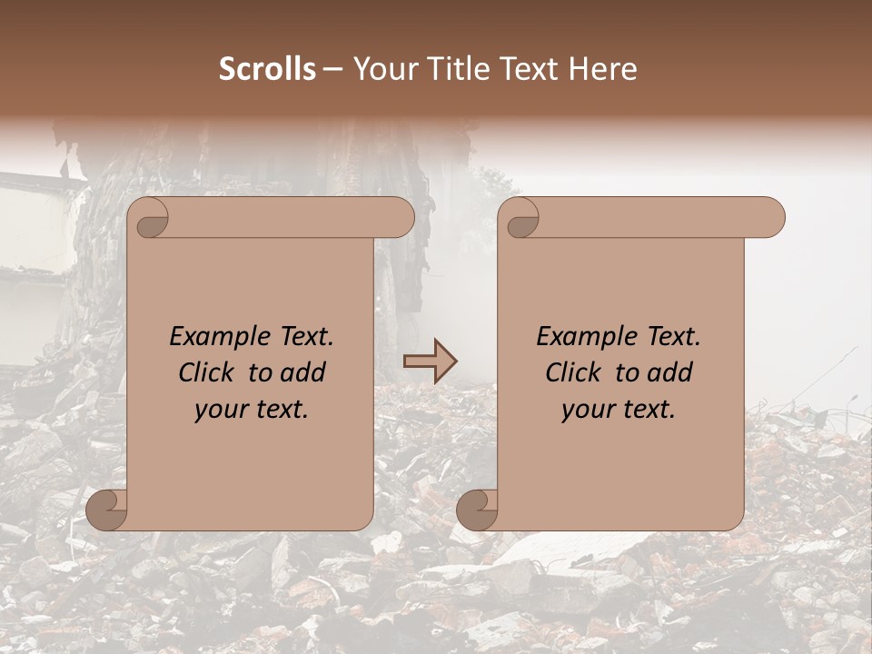 Destroyed Building PowerPoint Template