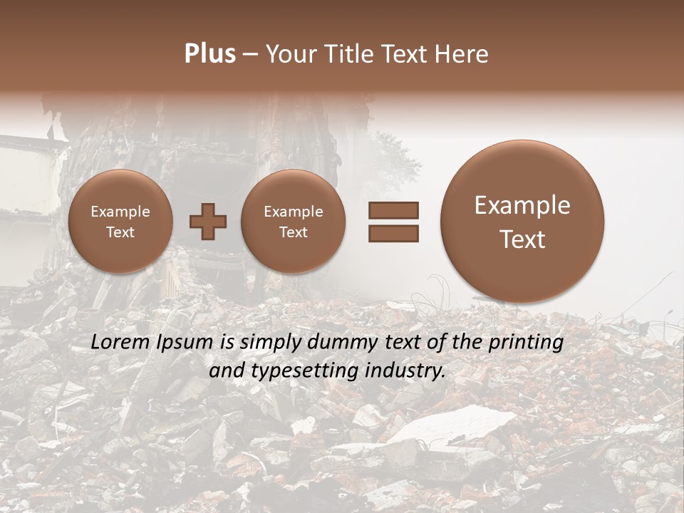 Destroyed Building PowerPoint Template