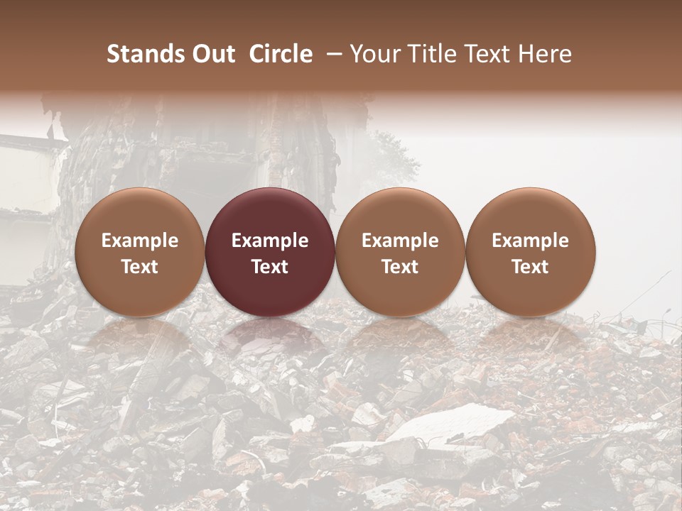 Destroyed Building PowerPoint Template