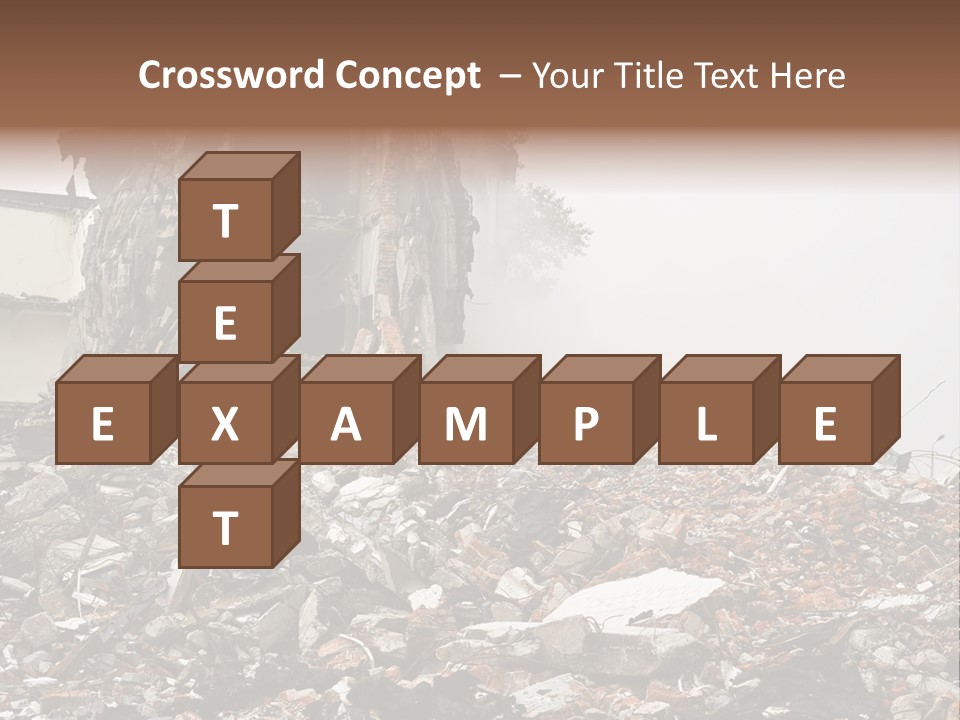 Destroyed Building PowerPoint Template