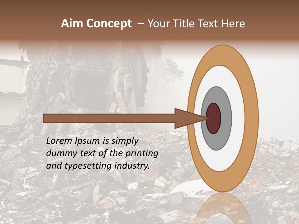 Destroyed Building PowerPoint Template