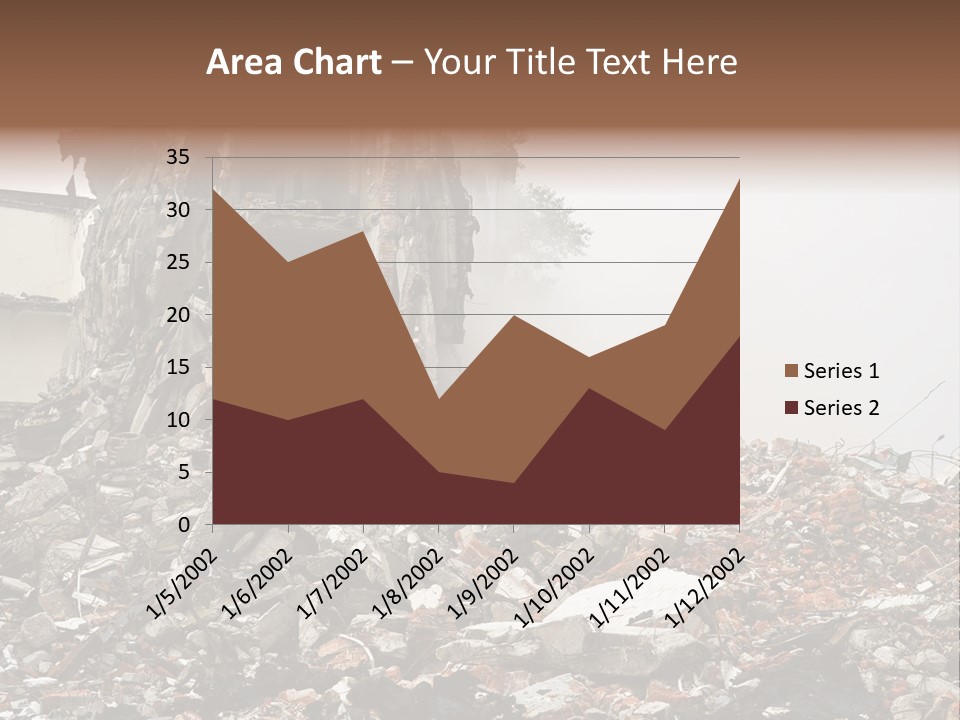 Destroyed Building PowerPoint Template