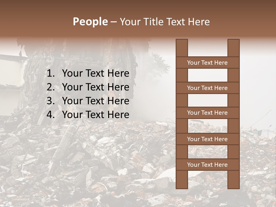 Destroyed Building PowerPoint Template