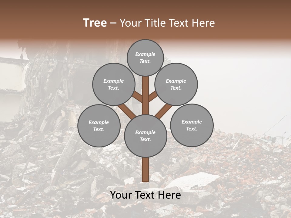 Destroyed Building PowerPoint Template