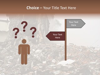 Destroyed Building PowerPoint Template