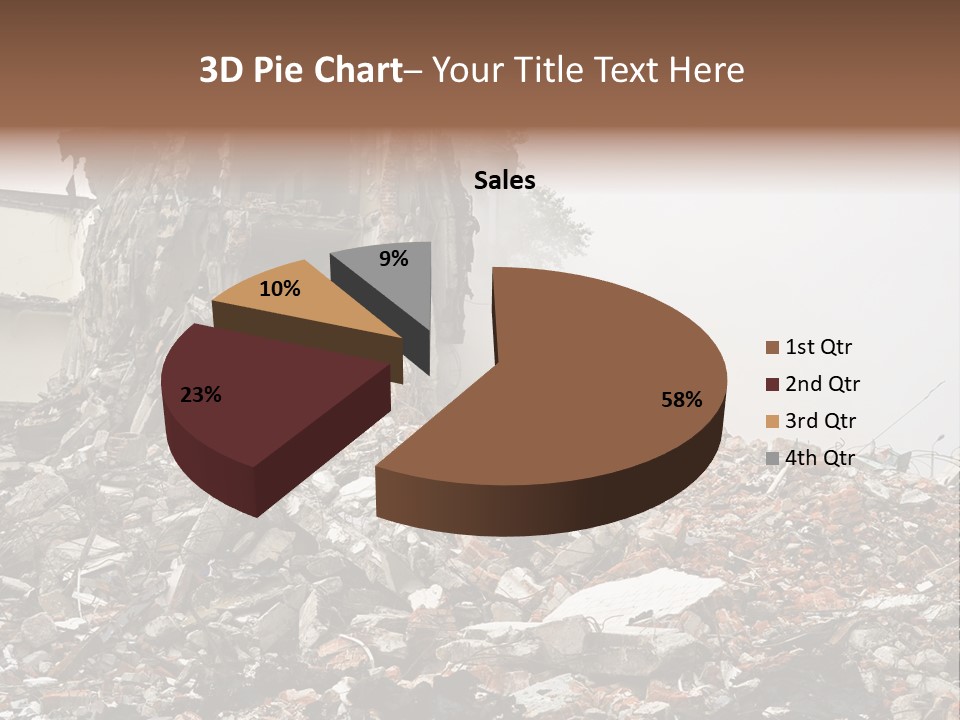 Destroyed Building PowerPoint Template