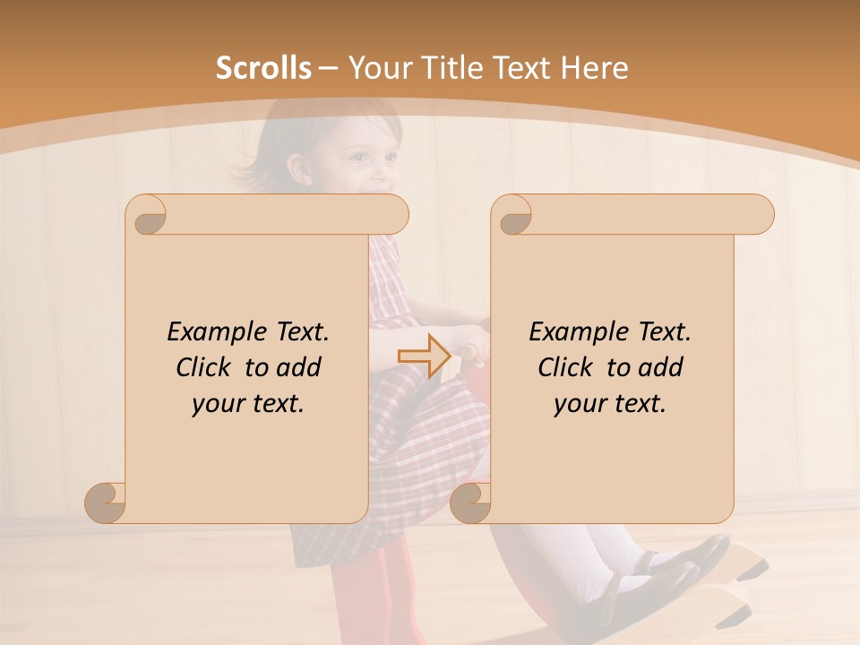Babyzimmer Bordüren PowerPoint Template