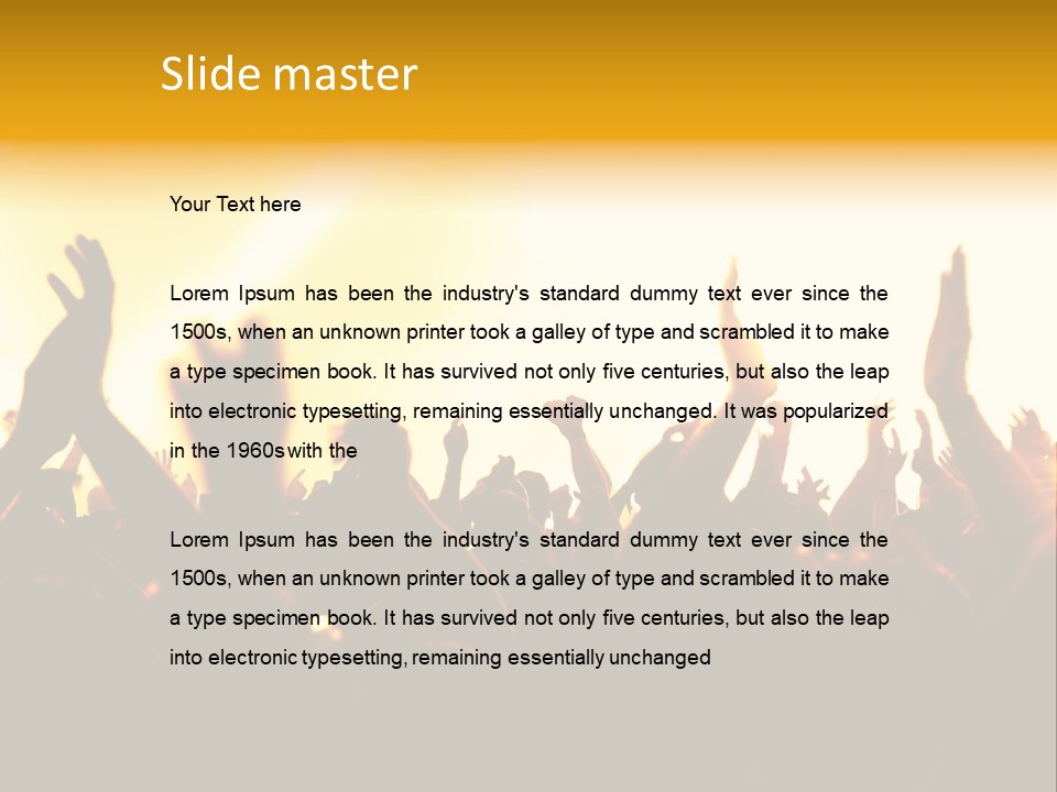 Concert Hands PowerPoint Template