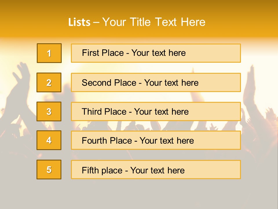 Concert Hands PowerPoint Template