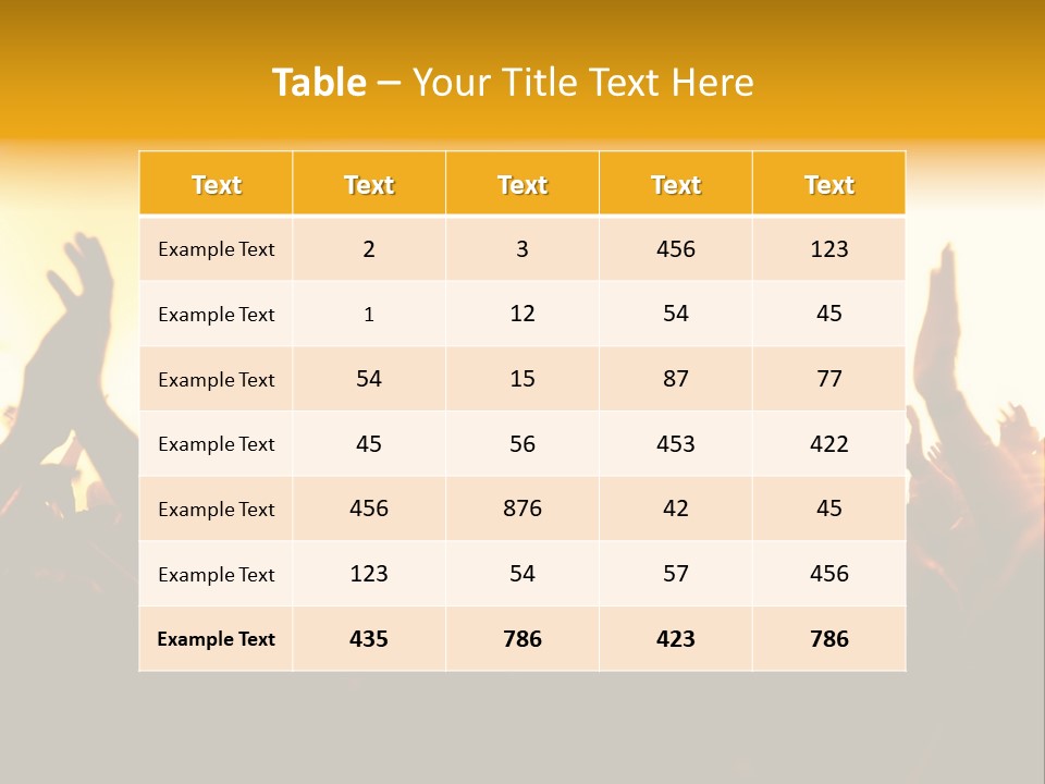 Concert Hands PowerPoint Template