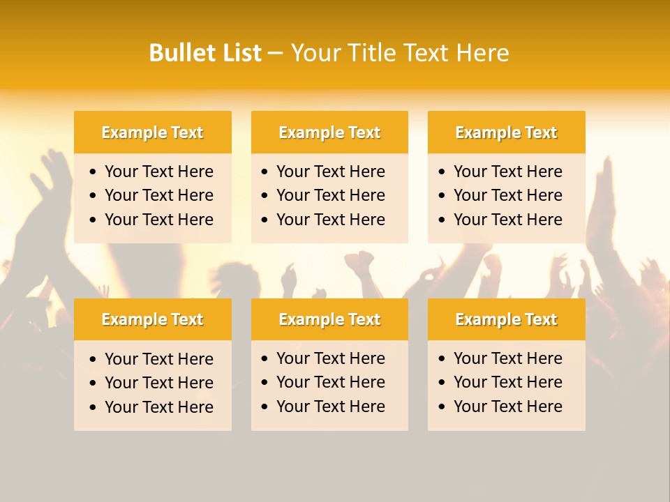 Concert Hands PowerPoint Template