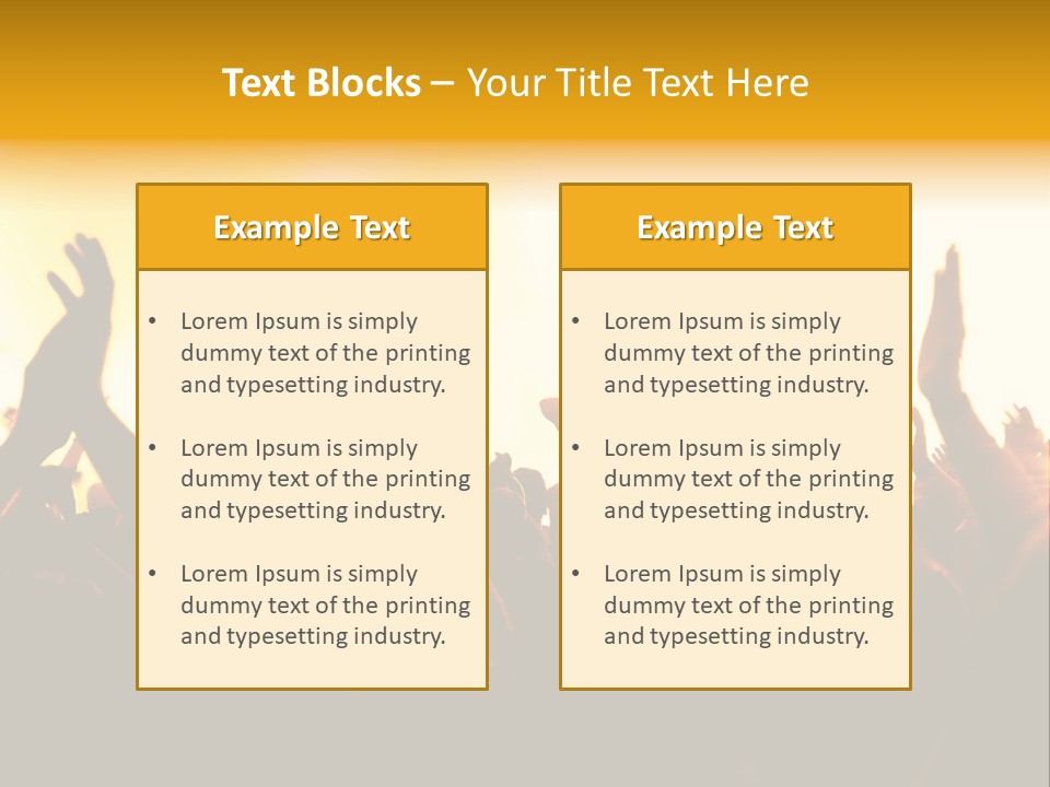 Concert Hands PowerPoint Template