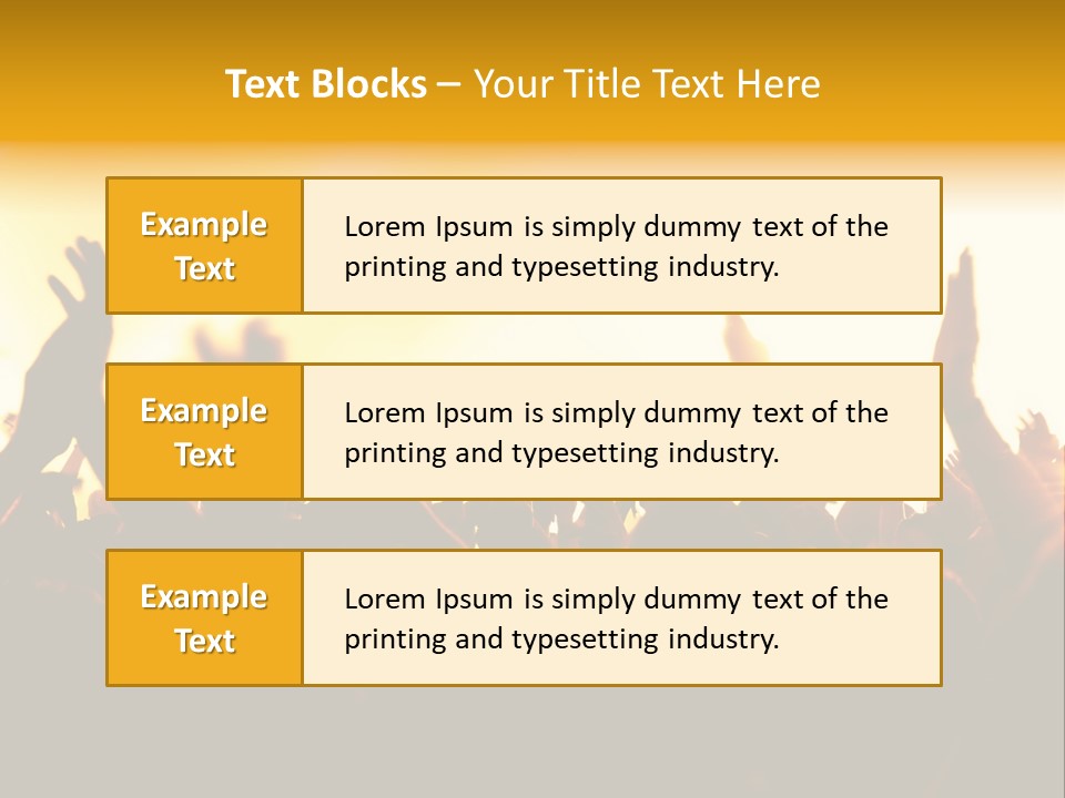 Concert Hands PowerPoint Template