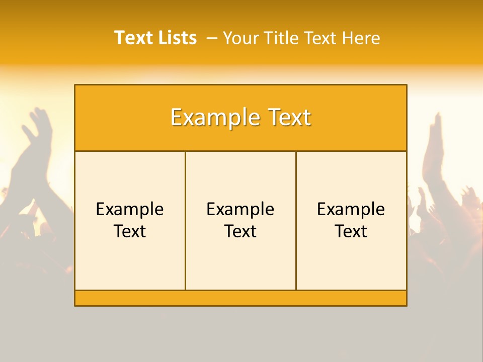 Concert Hands PowerPoint Template