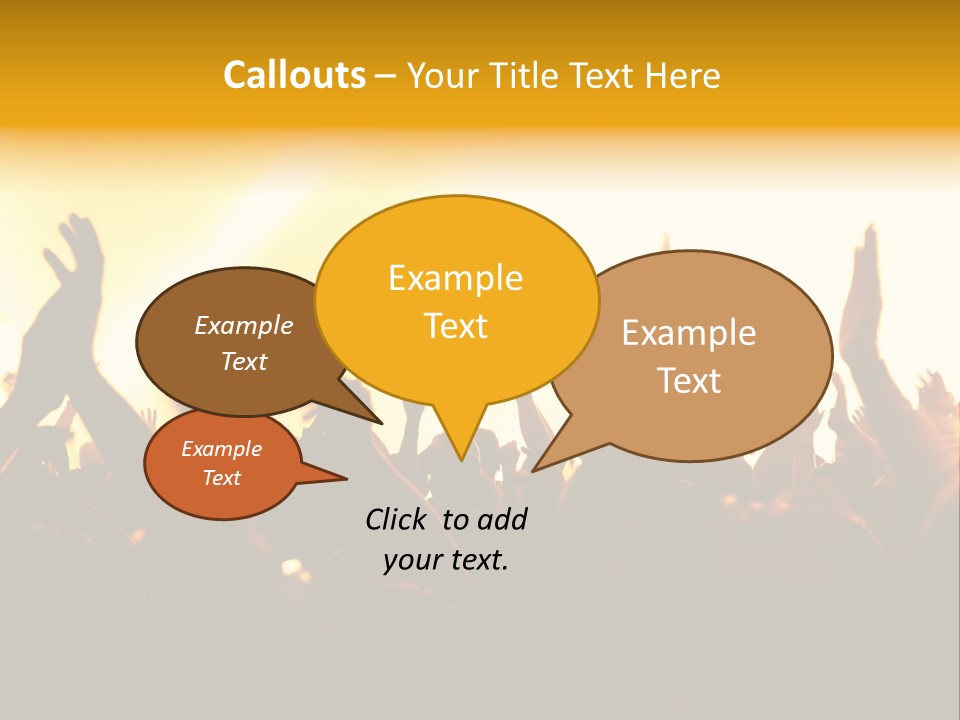 Concert Hands PowerPoint Template