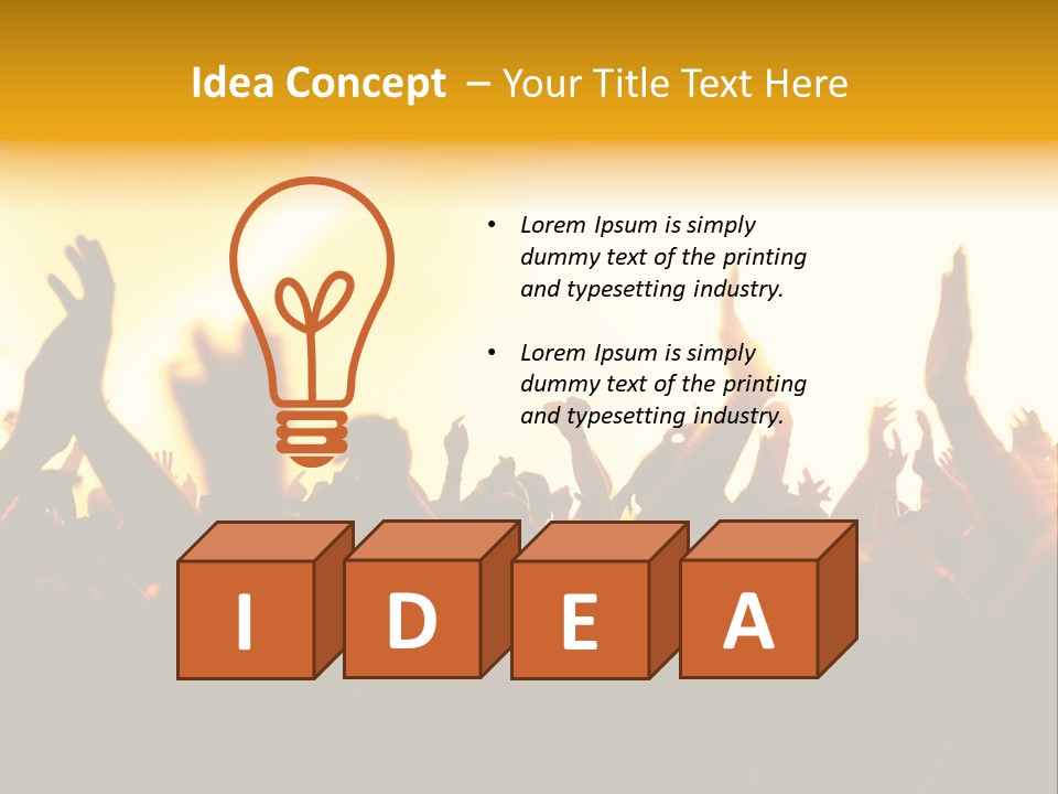 Concert Hands PowerPoint Template