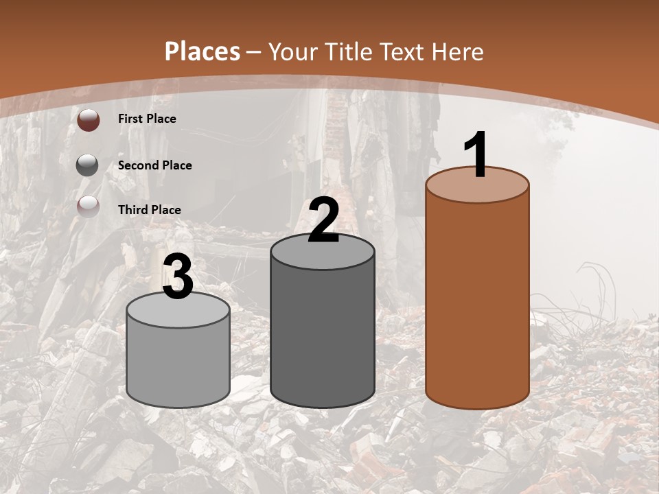 Destroyed Building PowerPoint Template