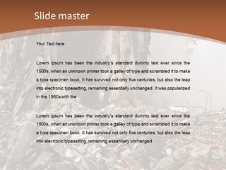 Destroyed Building PowerPoint Template