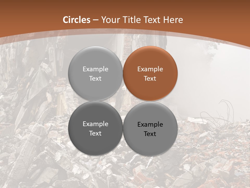 Destroyed Building PowerPoint Template