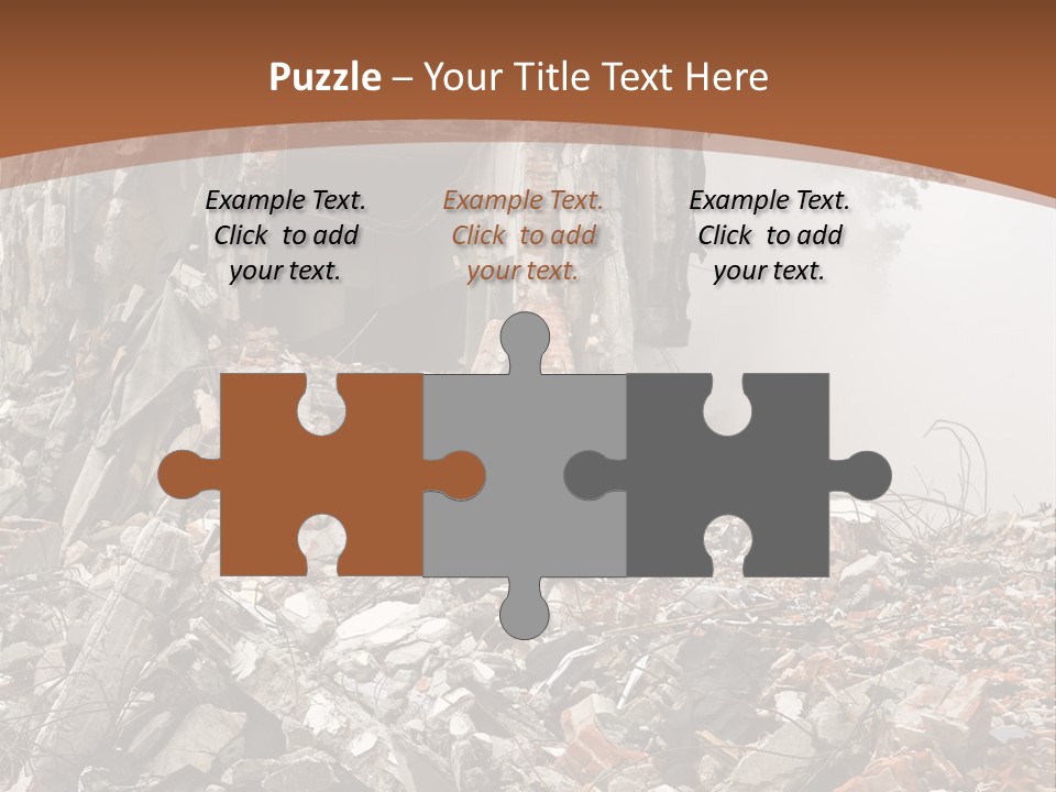 Destroyed Building PowerPoint Template