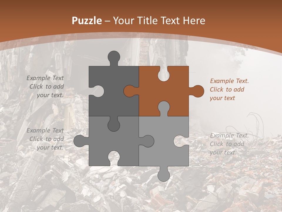Destroyed Building PowerPoint Template
