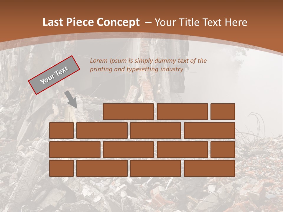 Destroyed Building PowerPoint Template