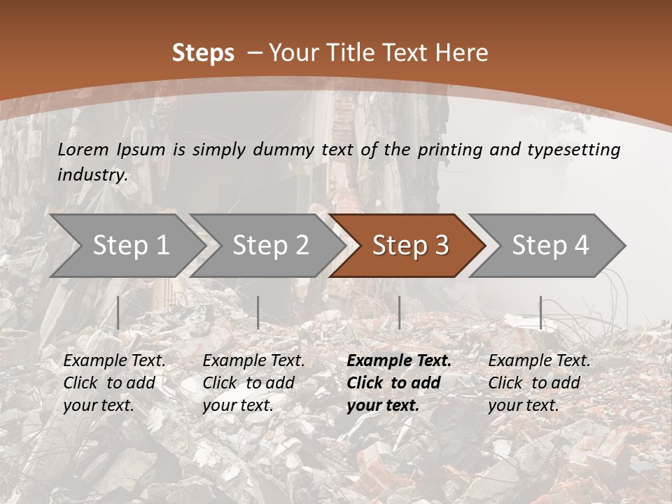 Destroyed Building PowerPoint Template