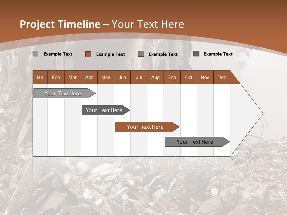 Destroyed Building PowerPoint Template